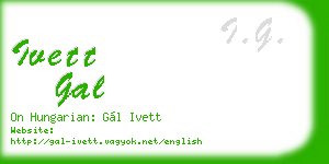 ivett gal business card